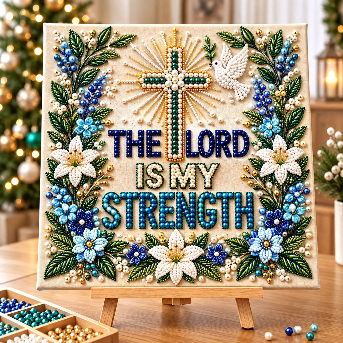 Christian Faith DIY Diamond Pearl Art Kit GFTONMU3936