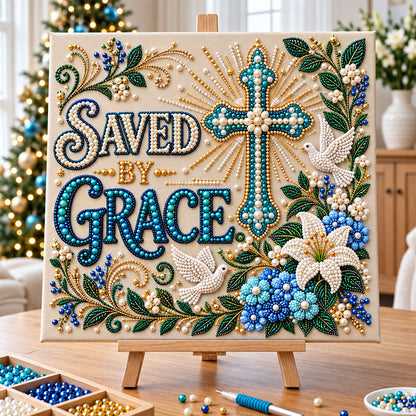 Christian Faith DIY Diamond Pearl Art Kit GFTONMU3937