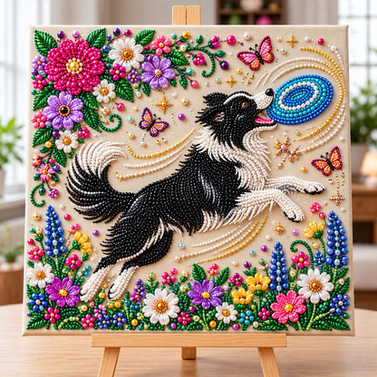 Border Collie DIY Diamond Pearl Art Kit GFTONMU3939