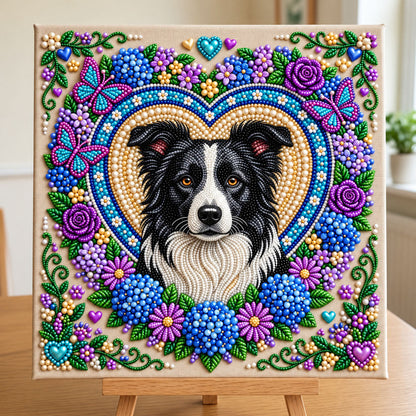 Border Collie DIY Diamond Pearl Art Kit GFTONMU3943