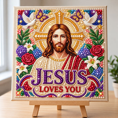 Christian Faith DIY Diamond Pearl Art Kit GFTONMU3955