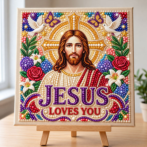 Christian Faith DIY Diamond Pearl Art Kit GFTONMU3955