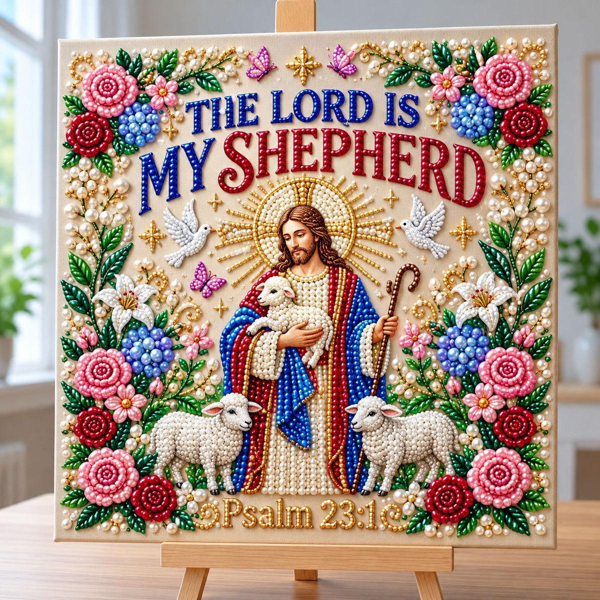 Christian Faith DIY Diamond Pearl Art Kit GFTONMU3957