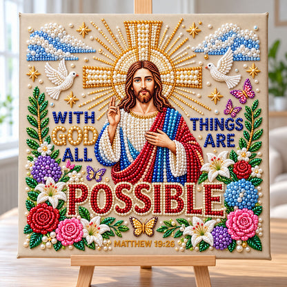 Christian Faith DIY Diamond Pearl Art Kit GFTONMU3959