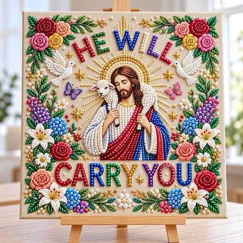 Christian Faith DIY Diamond Pearl Art Kit GFTONMU3961