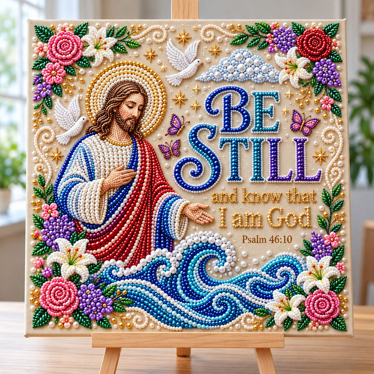 Christian Faith DIY Diamond Pearl Art Kit GFTONMU3962
