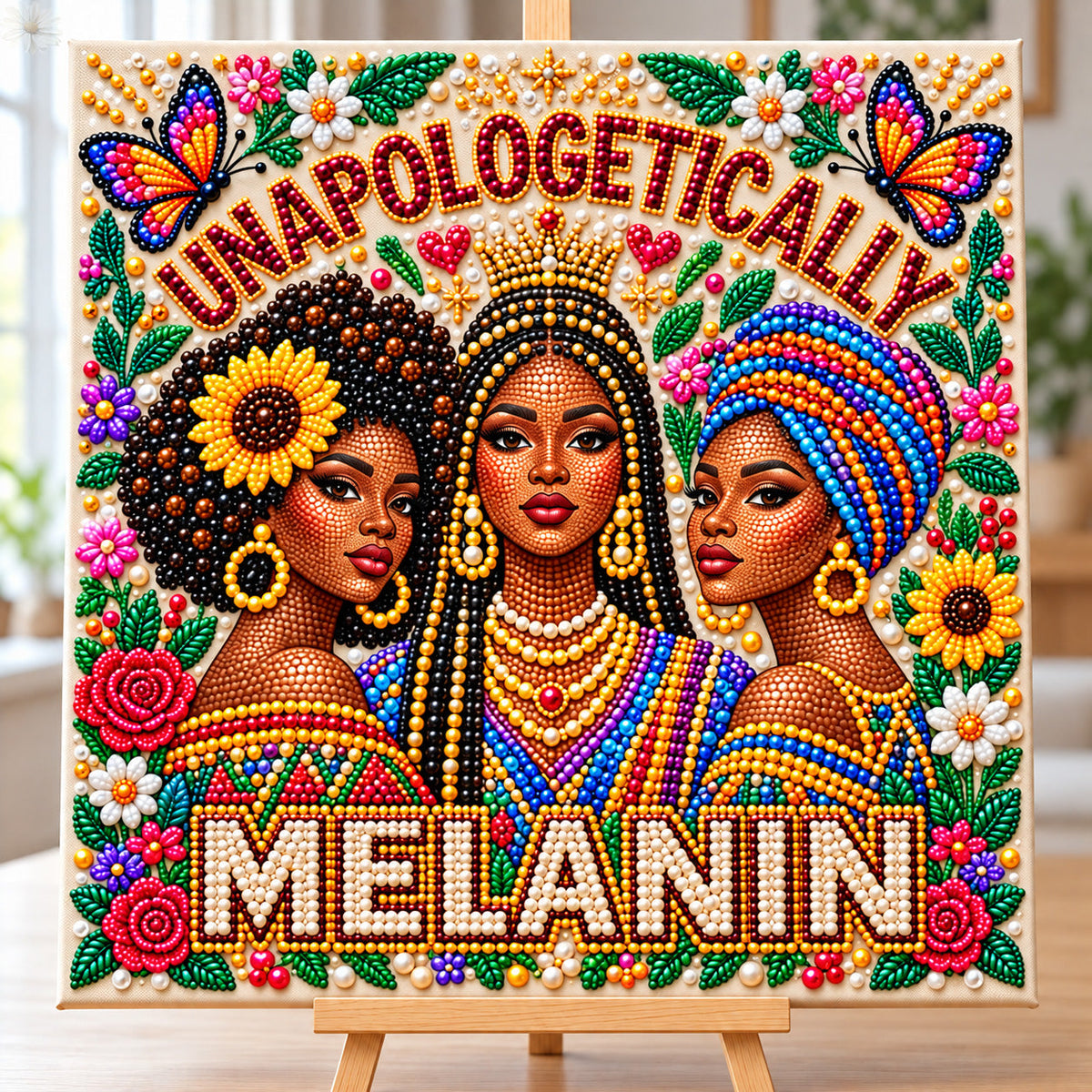 Melanin Queen DIY Diamond Pearl Art Kit GFTONMU4001