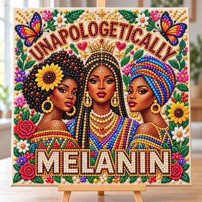 Melanin Queen DIY Diamond Pearl Art Kit GFTONMU4001