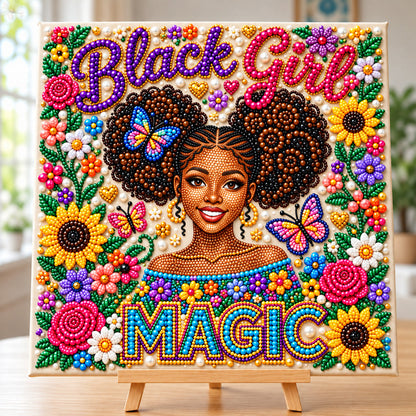 Melanin Queen DIY Diamond Pearl Art Kit GFTONMU4006