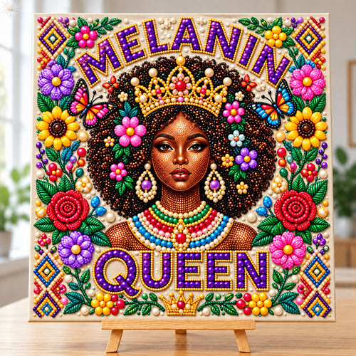 Melanin Queen DIY Diamond Pearl Art Kit GFTONMU4007