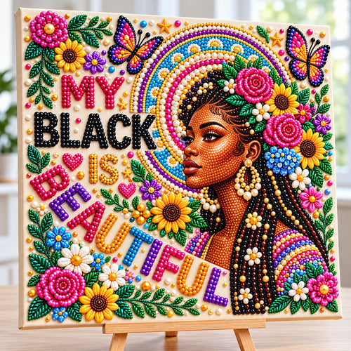 Melanin Queen DIY Diamond Pearl Art Kit GFTONMU4008