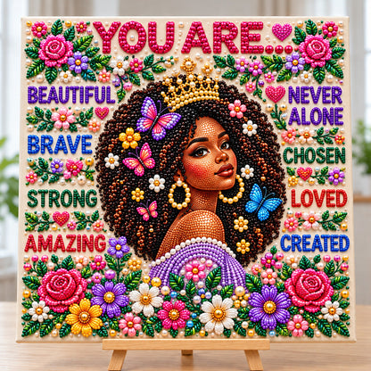 Melanin Queen DIY Diamond Pearl Art Kit GFTONMU4009