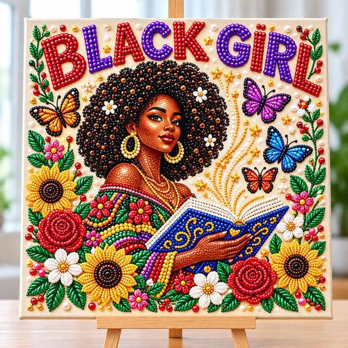 Melanin Queen DIY Diamond Pearl Art Kit GFTONMU4079
