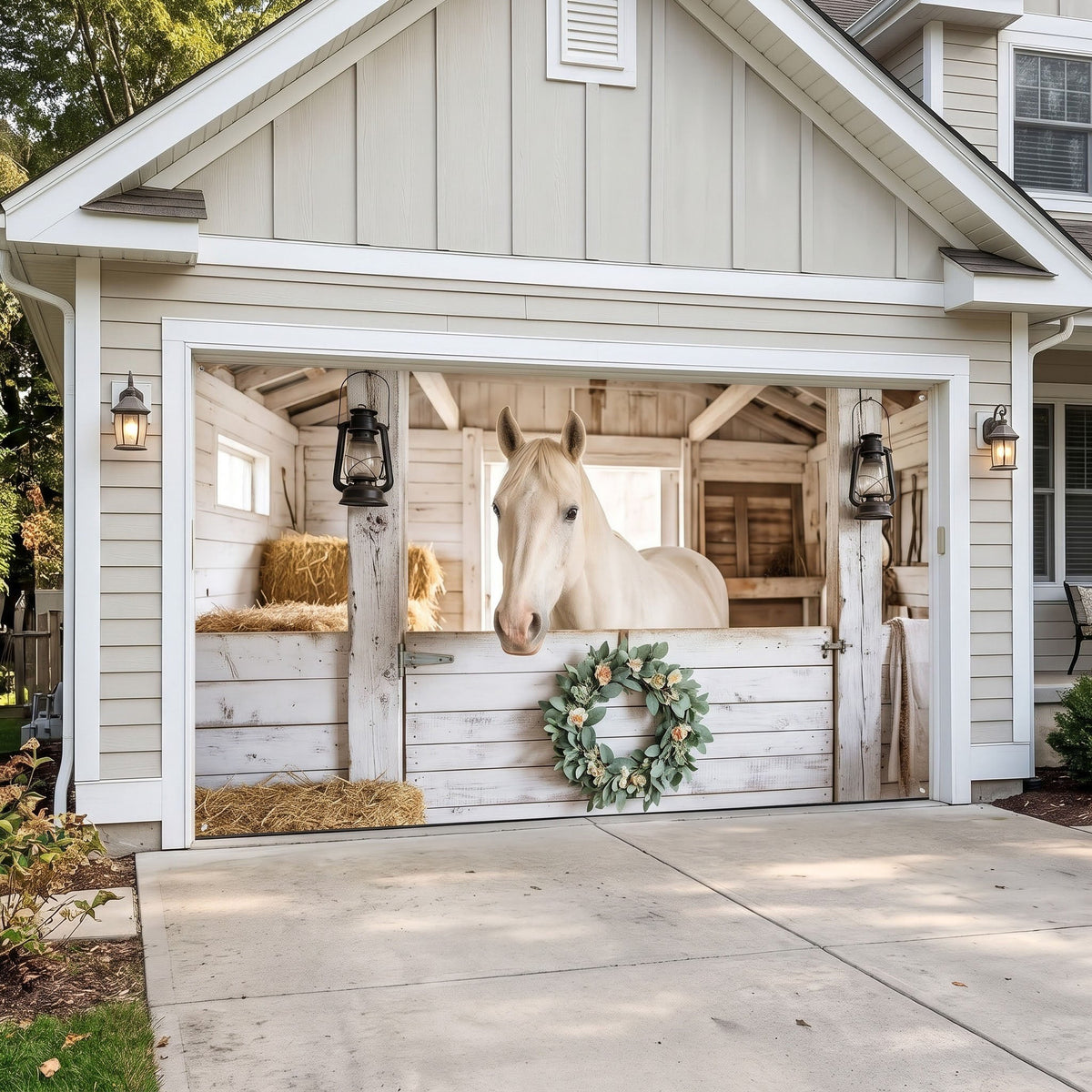 Horse Stable Garage Door Banner GFTONMU4132