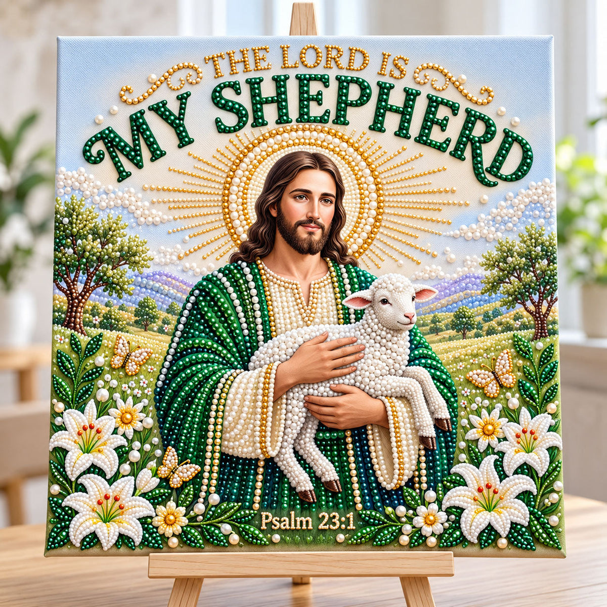 Christian Faith DIY Diamond Pearl Art Kit GFTONMU4145