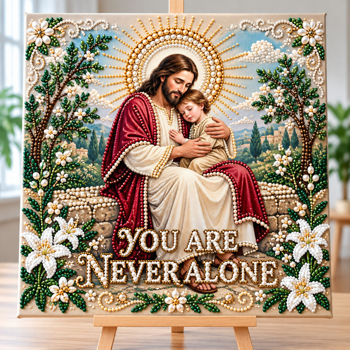 Christian Faith DIY Diamond Pearl Art Kit GFTONMU4151