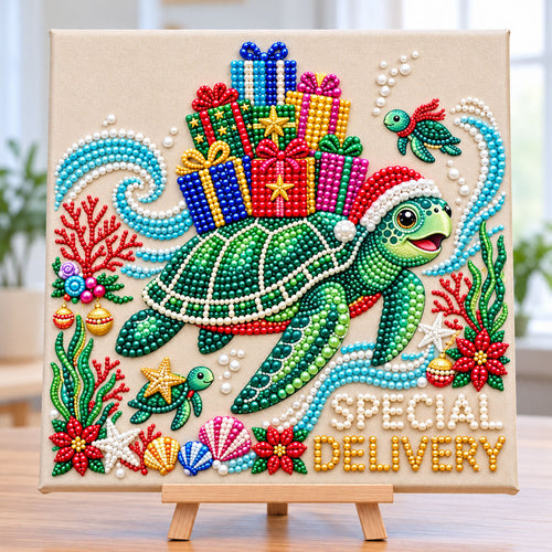 Coastal Christmas DIY Diamond Pearl Art Kit GFTONMU4157