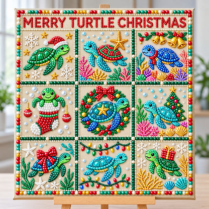 Coastal Christmas DIY Diamond Pearl Art Kit GFTONMU4159
