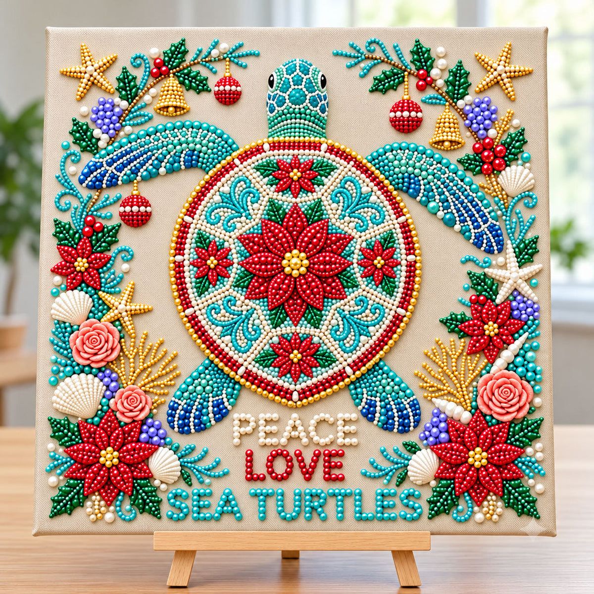 Coastal Christmas DIY Diamond Pearl Art Kit GFTONMU4160
