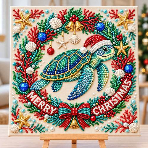 Coastal Christmas DIY Diamond Pearl Art Kit GFTONMU4161
