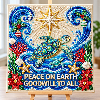 Coastal Christmas DIY Diamond Pearl Art Kit GFTONMU4165