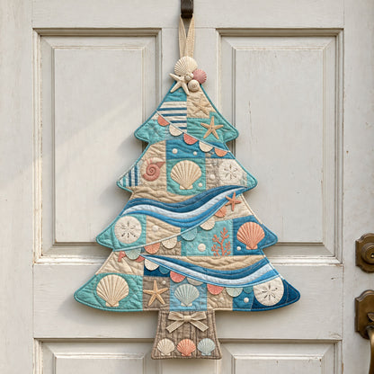 Coastal Christmas Custom Shape Quilted Door Hanger GFTONMU4172