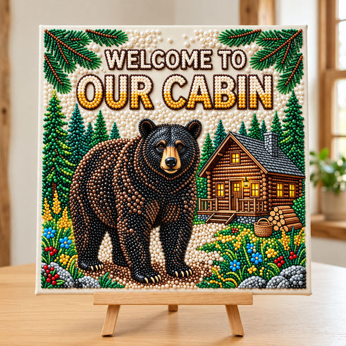 Rustic Bear DIY Diamond Pearl Art Kit GFTONMU4186