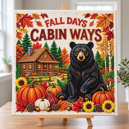 Rustic Bear DIY Diamond Pearl Art Kit GFTONMU4187