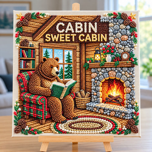 Rustic Bear DIY Diamond Pearl Art Kit GFTONMU4190