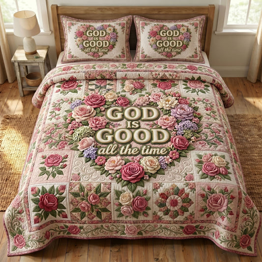 Christian Faith 3-Piece Quilted Bedding Set GFTONMU425
