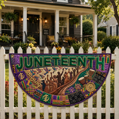 Juneteenth Pride Fan Flag GFTONMU431