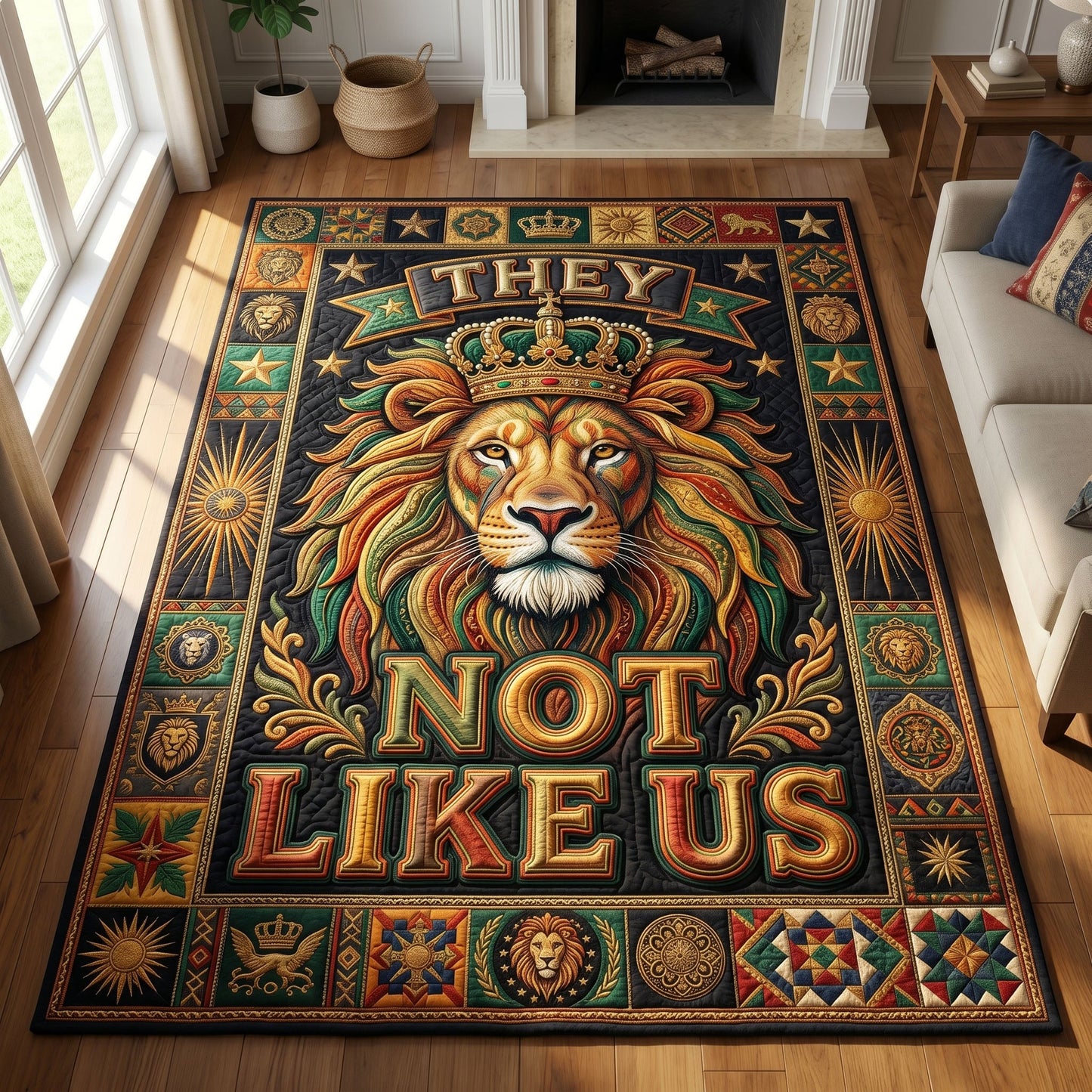 They Not Like Us Area Rug GFTONMU515