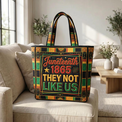 They Not Like Us Quilted Tote Bag GFTONMU536