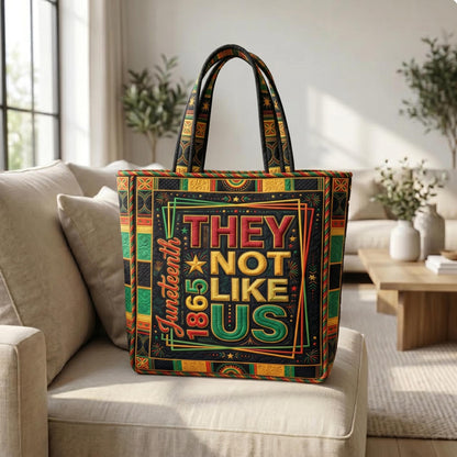 They Not Like Us Quilted Tote Bag GFTONMU537