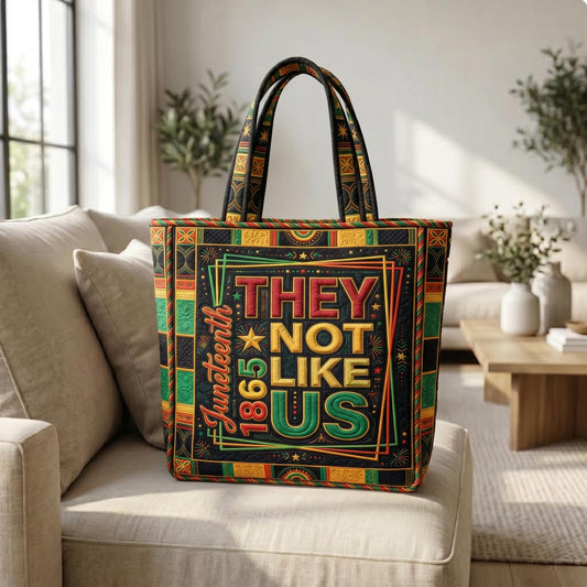 They Not Like Us Quilted Tote Bag GFTONMU537
