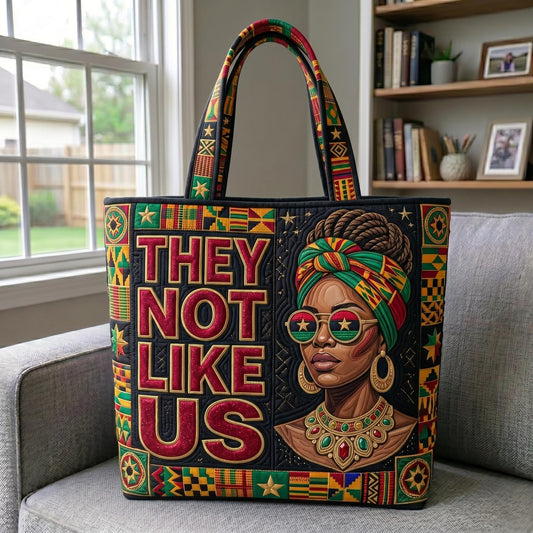 They Not Like Us Quilted Tote Bag GFTONMU538