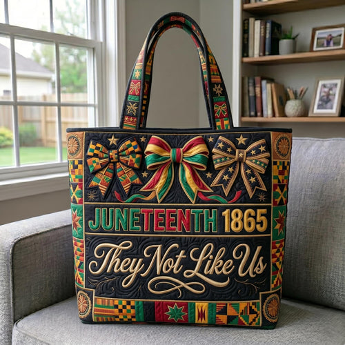 They Not Like Us Quilted Tote Bag GFTONMU543