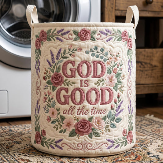 Christian Faith Quilted Laundry Basket GFTONMU554