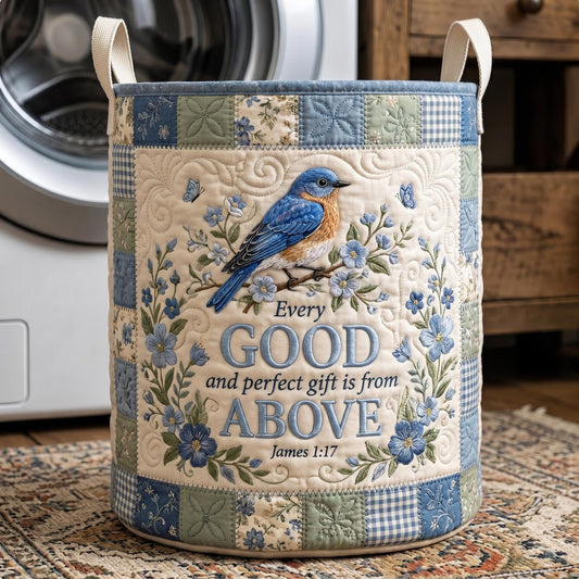 Christian Faith Quilted Laundry Basket GFTONMU555