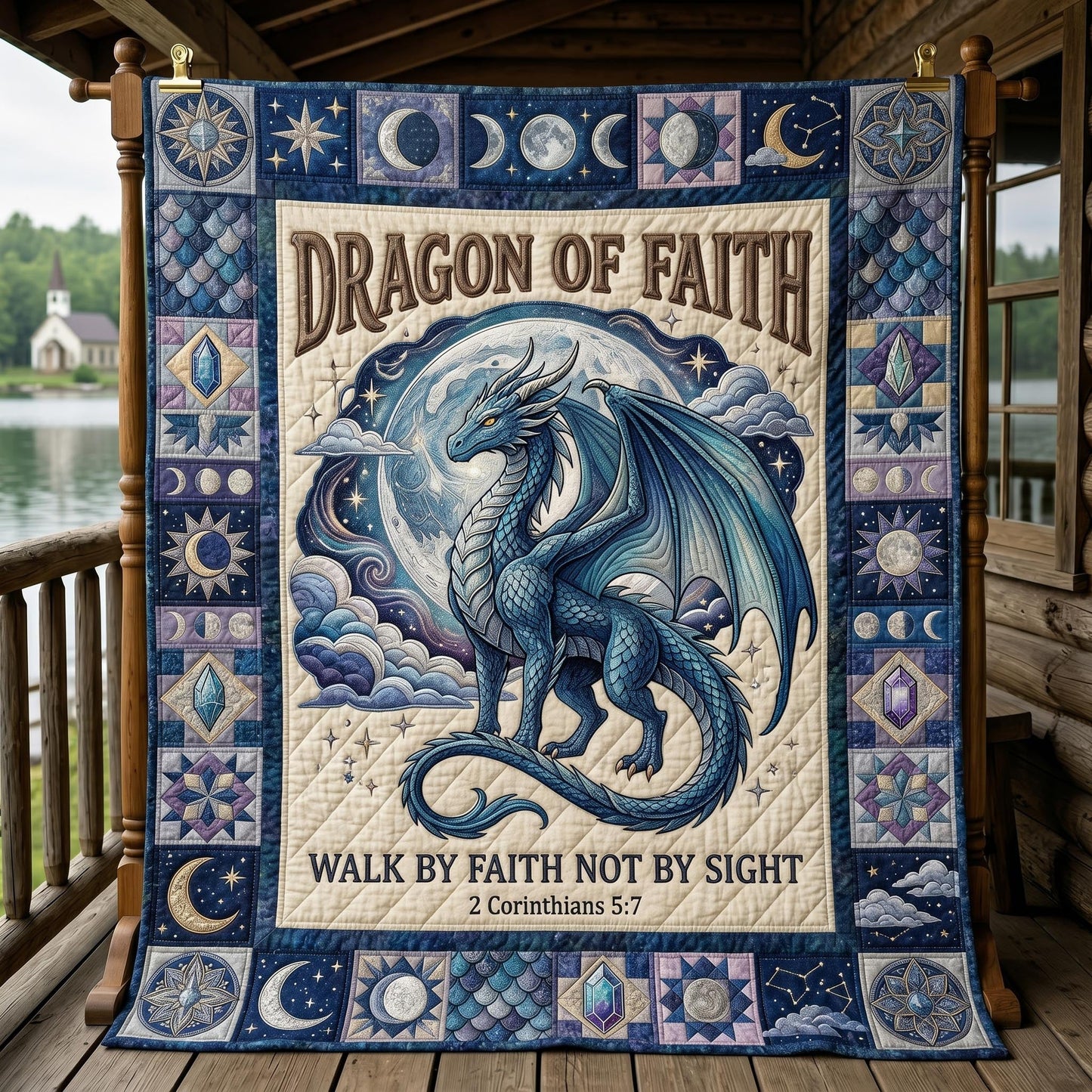 Mystic Dragon Quilted Blanket GFTONMU589