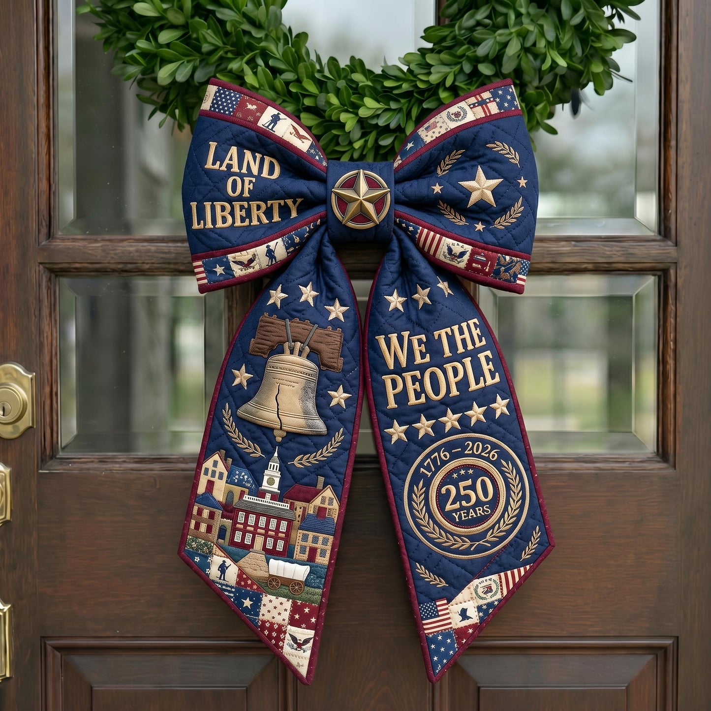 American Pride Quilted Wreath Sash GFTONMU659