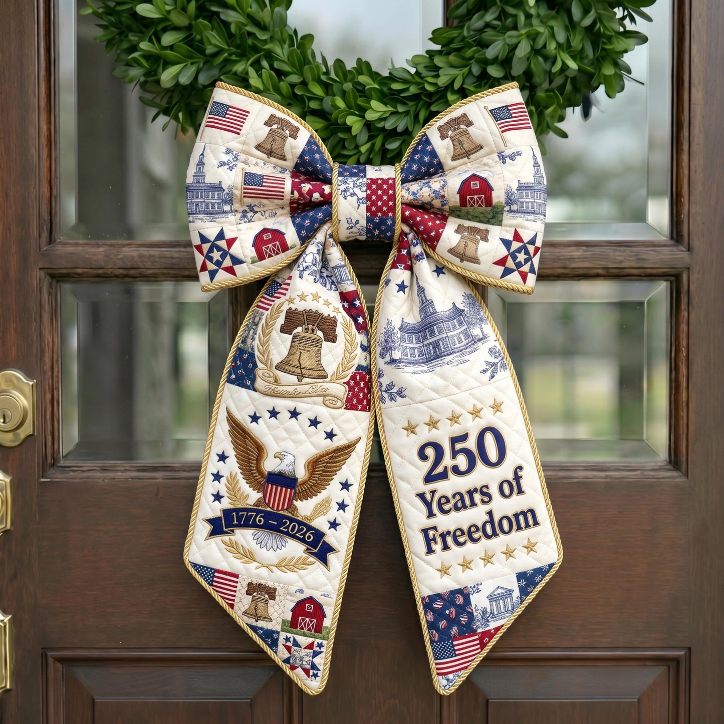 American Pride Quilted Wreath Sash GFTONMU663