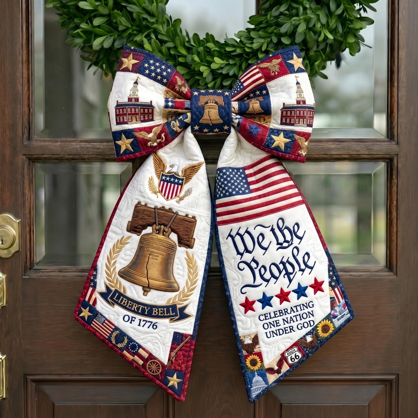 American Pride Quilted Wreath Sash GFTONMU667