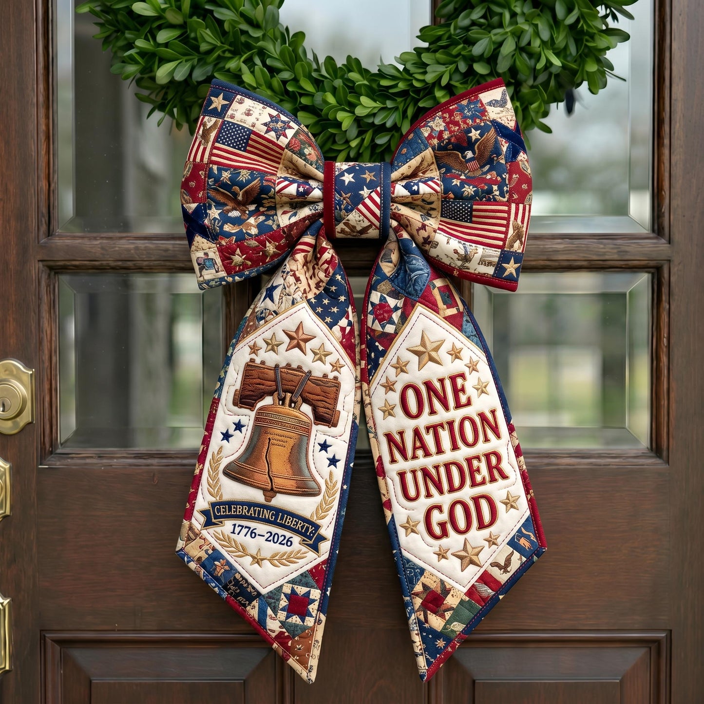American Pride Quilted Wreath Sash GFTONMU669