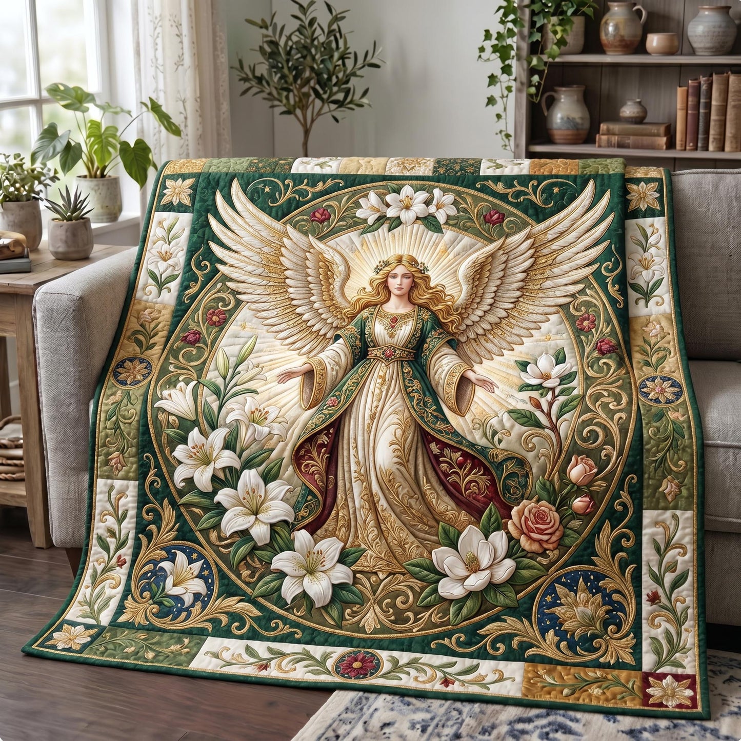 Guardian Angel Quilted Blanket GFTONMU732