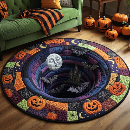 Haunted Halloween Quilted Round Mat GFTONMU842