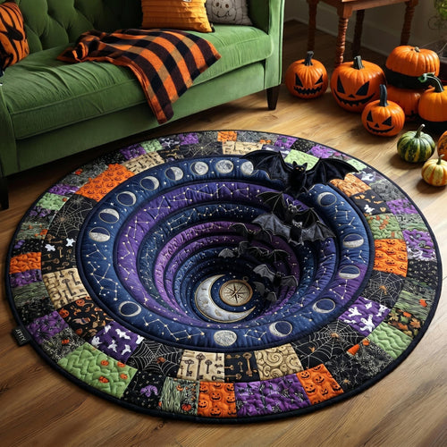 Haunted Halloween Quilted Round Mat GFTONMU844