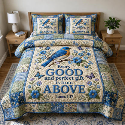 Christian Faith 3-Piece Quilted Bedding Set GFTONMU880