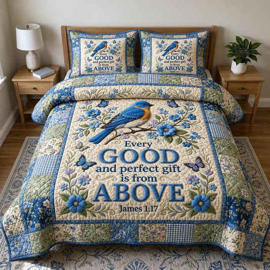 Christian Faith 3-Piece Quilted Bedding Set GFTONMU880