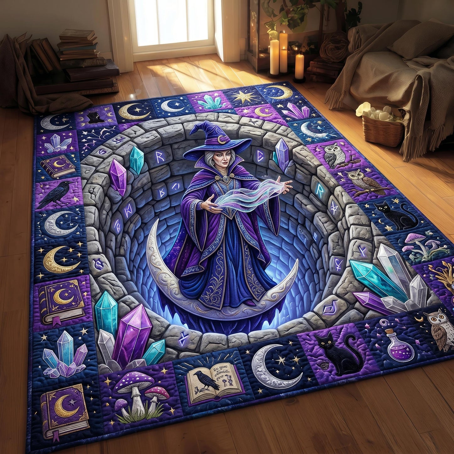 Haunted Witch Area Rug GFTONMU934